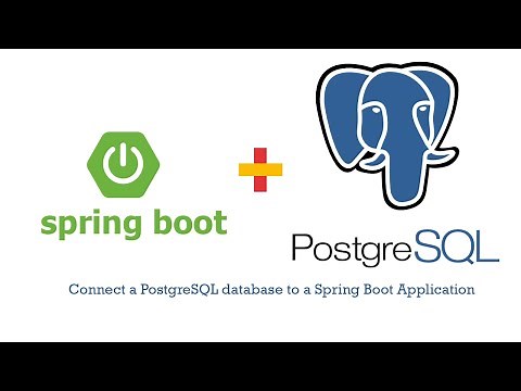 Connect a PostgreSQL database to a Spring Boot Application Tutorial