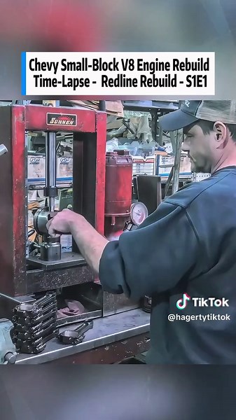 Chevy Small-Block V8 Engine Rebuild Time-Lapse