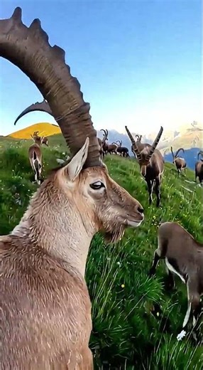 GoPro on a Mountain Goat! Breathtaking Mountain POV You’ve Never Seen 🐐⛰️ #shorts