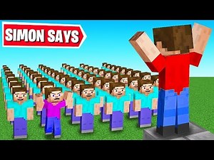 Playing SIMON SAYS in MINECRAFT!