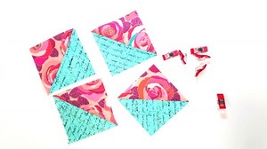 Four Half Square Triangles at a Time Plus Video