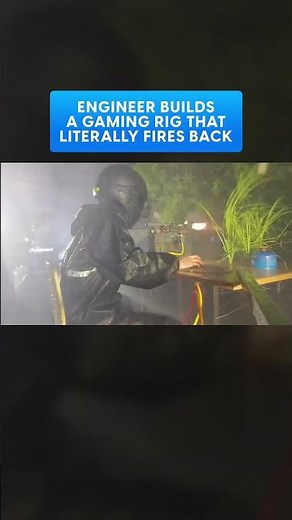 Engineer Builds a Gaming Rig That Literally Fires Back