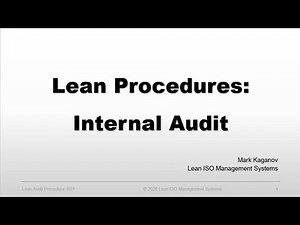 How to Conduct Internal ISO Audit | Lean ISO Management Systems