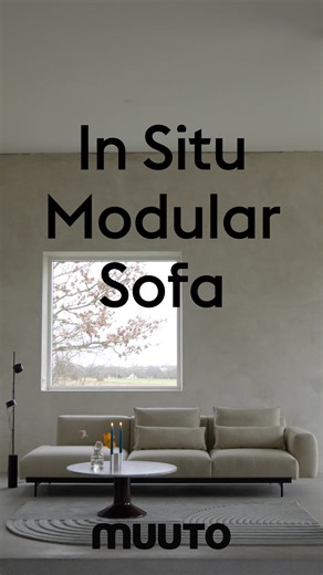 4.9K views · 22 reactions | The In Situ Modular Sofa by Anderssen & Voll for Muuto. A grand, modular design with sculptural lines and a deep, soft seat. Modules join behind a clean front profile for a composed look. Shape it to your space and style—from linear to more open, playful layouts. | Muuto | Facebook