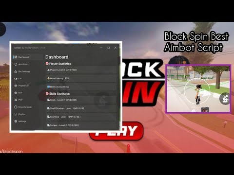 [NEW]-Script Block Spin - Aimbot & ATMs Farm