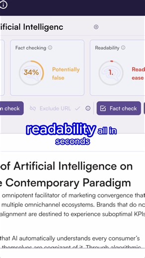 2.8K views | Combat misinformation effectively! Use Originality.ai’s Fact Checker to verify your content, allowing you to publish with confidence and speed.  ⭐️ Rated excellent by over 660 users on Trustpilot. | Originality.AI - AI Detection and Plagiarism Checking | Facebook
