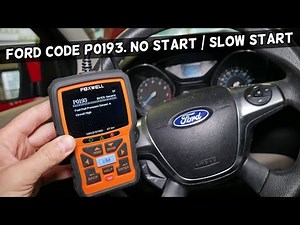 FORD ENGINE LIGHT ON CODE P0193 FIX. CAR DOES NOT START OR STARTS HARD