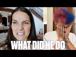 MOM LEAVES FAMILY OVER HALLOWEEN AND OUR OLDEST SON DYED HIS HAIR!