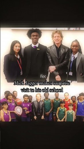 Mick Jagger makes surprise visit to his old school #fec #rollingstones #mickjagger