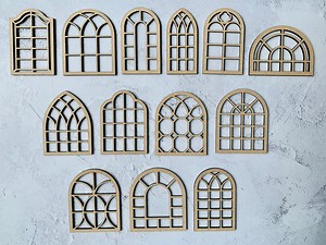Gothic Arch Window: Miniature MDF Dollhouse Accessory - Etsy