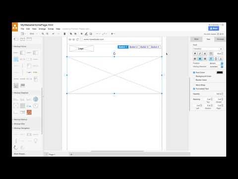Creating a Website Wireframe in draw.io