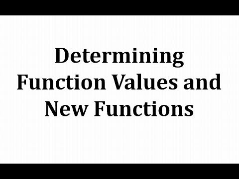 Finding Function Values