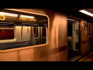 NYC Subway: R142 (5) Train Entering & Leaving Bowling Green (Last Stop)