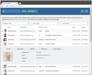 Active Directory Phonebook