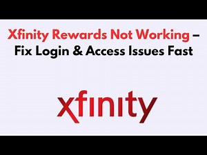 Xfinity Rewards Not Working – Fix Login & Access Issues Fast