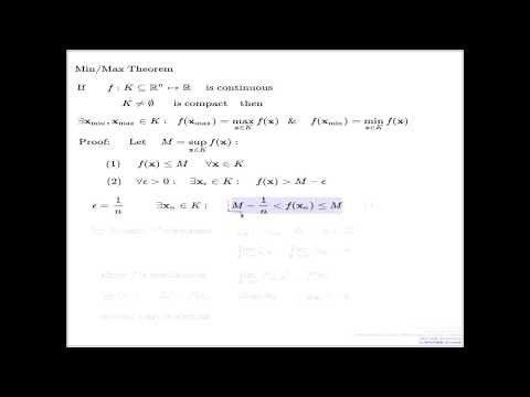 Min-Max Theorem -- Proof demonstration
