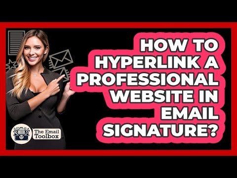 How To Hyperlink A Professional Website In Email Signature?