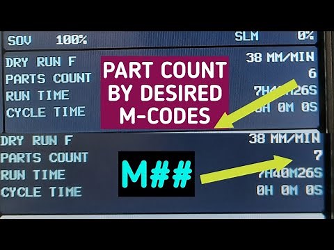 Part Count setting By Desired M code | Fanuc | Cnc | Turning | Milling