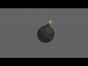 Bomb explosion cartoon style animation [Blender, 2.9]