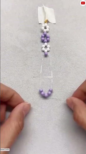 DIY Easy Beaded Flower Bracelet #ShortVideo #DIY #Handmade