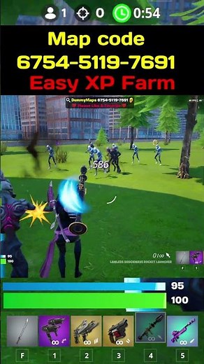🔥 EASY XP FARM 🔥 FORTNITE 🔥 6754-5119-7691 🔥 How to level up fast in Fortnite