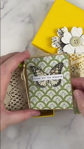 How to make a Mini Album using ONLY thrift store craft supplies 🤯