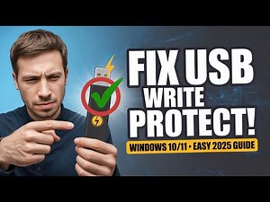 Fix Write Protected USB/Pendrive in Windows 10/11 (2025) | Remove Write Protection Easy