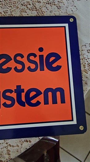 chessie system metal railroad sign for my scale model train wall layout