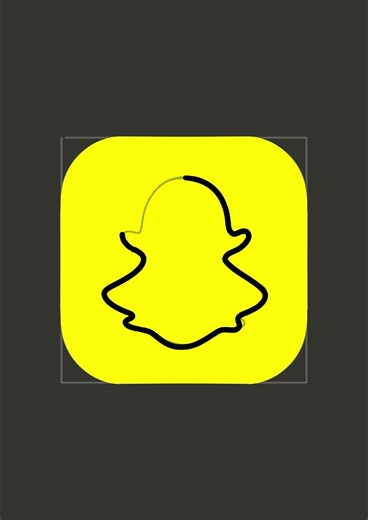 Watch Me Create the Snapchat Ghost Logo! #DigitalArt #shorts