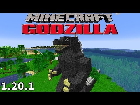 GODZILLA the KING of MONSTERS in MINECRAFT! 🤩 - MINECRAFT MOD 1.20.1 REVIEW