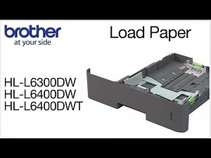 Loading paper in the Brother HLL6300DW