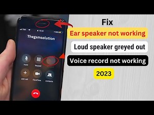iPhone 7 & 7 Plus ear speaker/microphone not working on call! Voice memos not working fix.