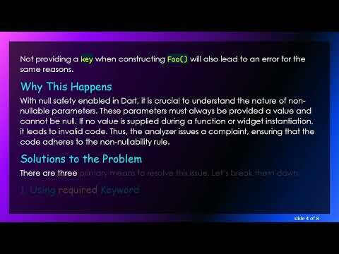 Resolving the null Parameter Issue in Dart: Understanding the Solutions