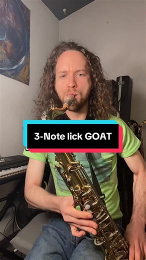 The best 3-note lick of all time, as played in tenor 🎷 key of F— works for all keys in all sorts of bluesy contexts. Better in higher registers #saxophone #music #practice