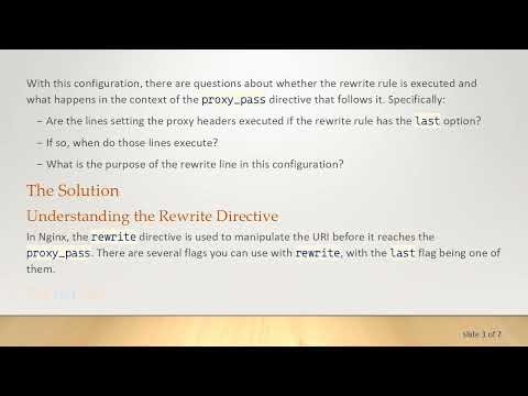 Understanding Nginx Rewrite and proxy_pass in Configuration