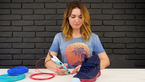 Making wearable 3D pen shoes: DIY sneaker replica step-by-step!