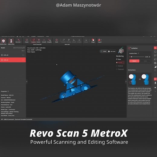 2.9K views | Scan like a professional with the Revopoint MetroX's...