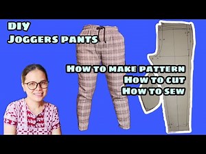 HOW TO MAKE A JOGGER PANTS AND PATTERN STEP BY STEP TUTORIAL