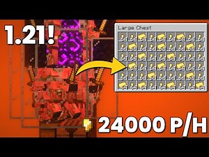 Minecraft EFFICIENT Gold XP Farm in 1.21!(Tutorial)