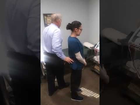 The primitive reflexes examination.