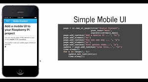 PiUi – Add a mobile phone UI to your Raspberry Pi project