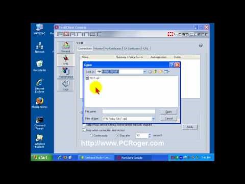 How to Install and Configure Fortinet FortiClient IPSec VPN Software