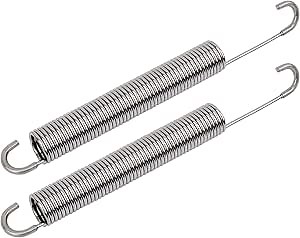 GUPO 7 inch (2Pcs) Stainless Steel Replacement Recliner Sofa Chair Mechanism Tension Spring - Long Neck Hook Style