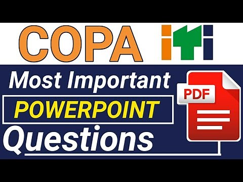 COPA Trade PPT PowerPoint most important MCQ questions and answers for ITI Theory Exam Papers