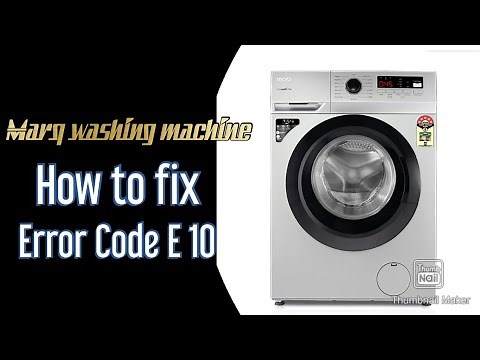 How to fix marq front load washing machine Error code E10 / solve water draining problem.