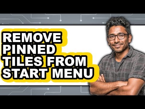 How to Remove Pinned Tiles from Start Menu (updated)