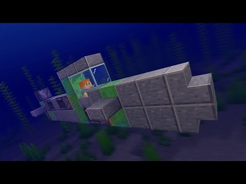 How to make a working submarine in minecraft java/bedrock
