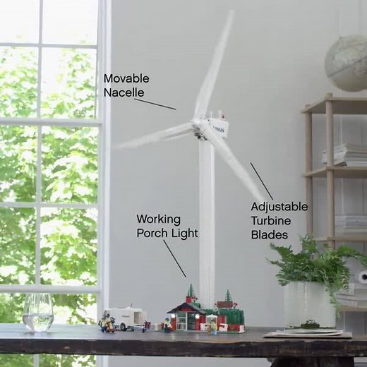 251K views · 5.3K reactions | Out of the vault with a sustainable twist!  We're a big fan!  Read more about the set here: https://LEGO.build/VestasWindTurbine | LEGO | Facebook