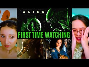 the GIRLS REACT to *Alien (1979)* IT'S SO SCARY!! (First Time Watching) Horror Movies
