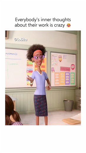 Lola on Instagram: "😂 Interesting Fact: Inside Out (2015) — Pixar’s Inside Out went beyond the protagonist’s mind (Riley’s) to give the audience brief, hilarious glimpses into the minds of secondary characters, which is a key comedic device of the film. The choice to show the minds of various people (like the bus driver or the dogs) was a creative decision to demonstrate that everyone, regardless of age or species, is governed by a small committee of emotions or dominant thoughts. In the case o